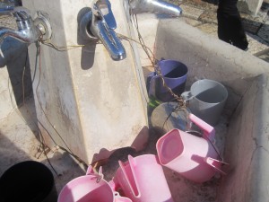 The buckets in the holy square